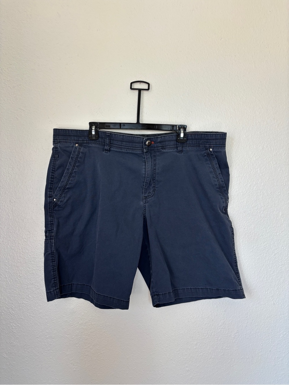 Weatherproof Navy Flat Front Men's Shorts